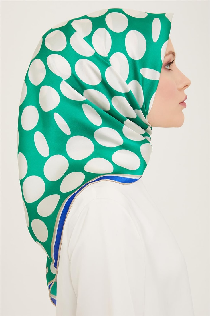 Armine Geometrik Desenli Twill İpek Eşarp 24Ya9156 86 86 