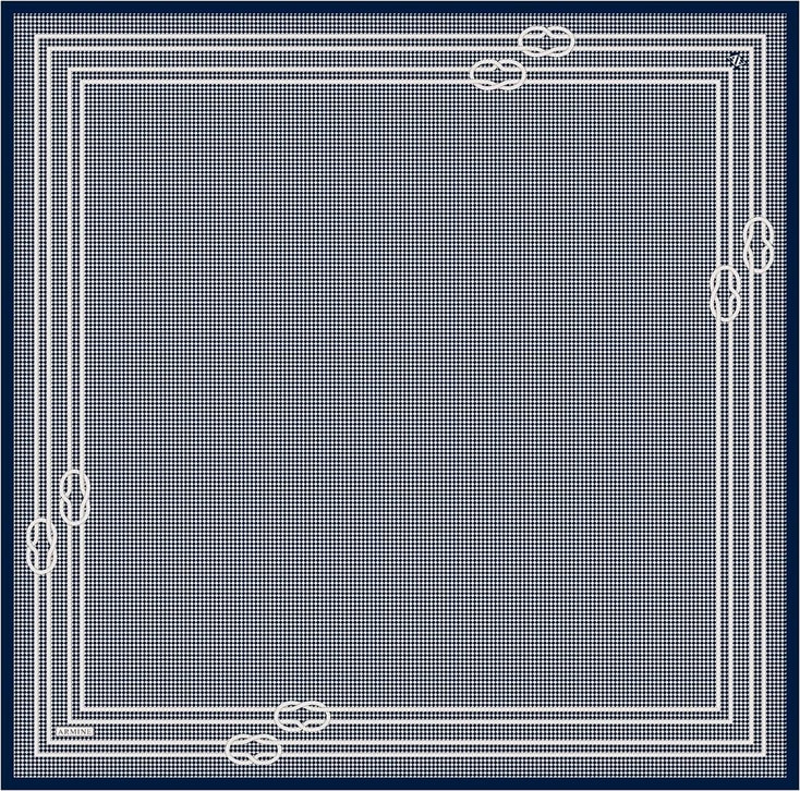 Armine Klasik Desenli Saf İpek Twill Eşarp 9404D 86