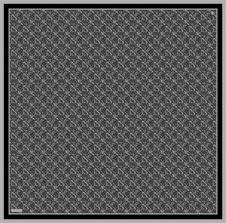 Armine Soyut Desenli Saf İpek Twill Eşarp 9405D 84 