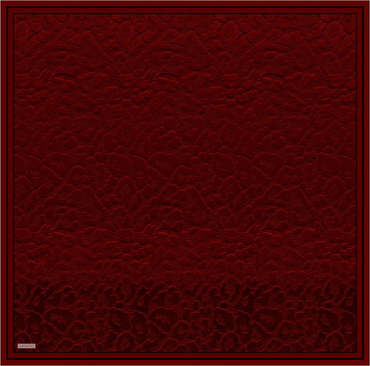 Armine Klasik Desenli Saf İpek Twill Eşarp 9408D 52