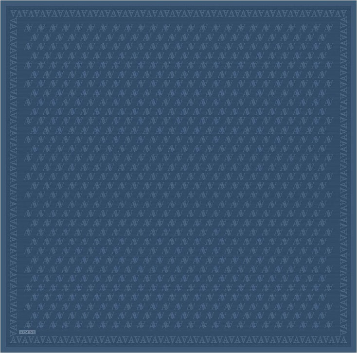 Armine Monogram Desenli Saf İpek Twill Eşarp 9412D 06 