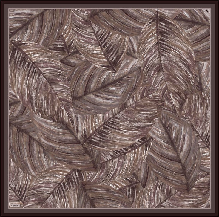 Armine Klasik Desenli Saf İpek Twill Eşarp 9430D 36 