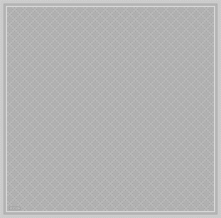 Armine Monogram Desenli Saf İpek Twill Eşarp 9440D 57