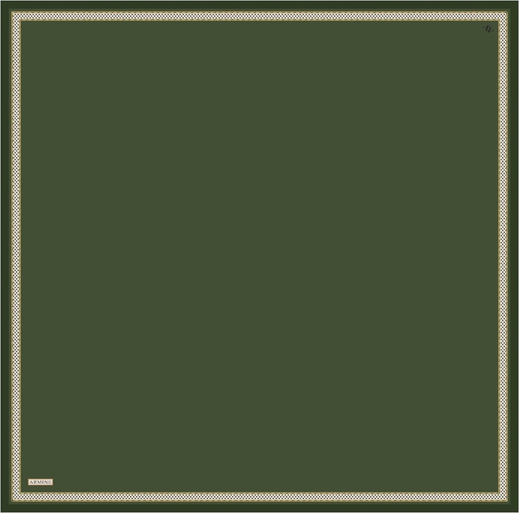 Armine Su Yolu Desenli Saf İpek Twill Eşarp 9444D 05