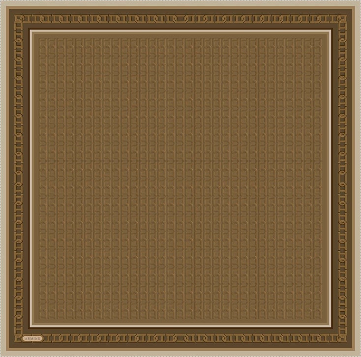 Armine Klasik Desenli Saf İpek Sura Eşarp 9301D 31 