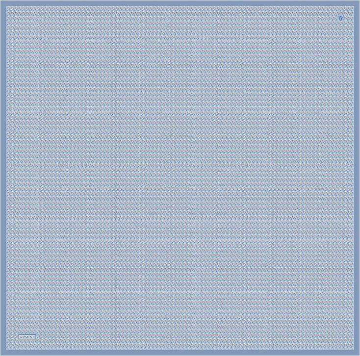 Armine Çiçek Desenli Saf İpek Twill Eşarp 9307D 07