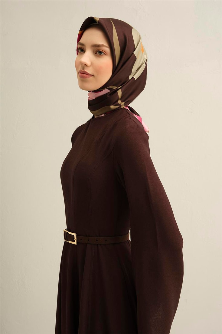 Armine Çiçek Desenli Saf İpek Sura Eşarp 9317D 36 