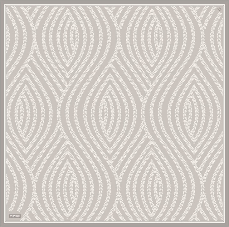 Armine Klasik Desenli Saf İpek Sura Eşarp 9351D 09