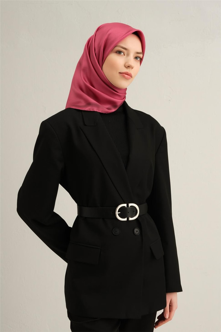 Armine Klasik Desenli Saf İpek Twill Eşarp 9356D 56 