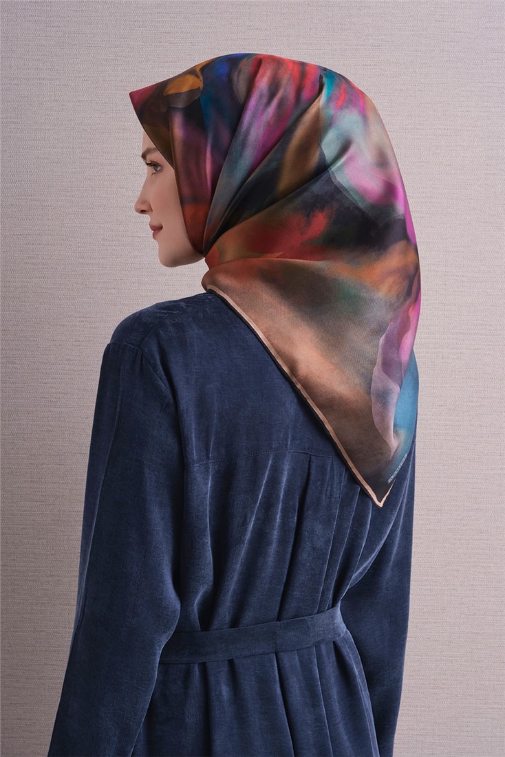 Armine Saf İpek Twill Eşarp 9603D 01 