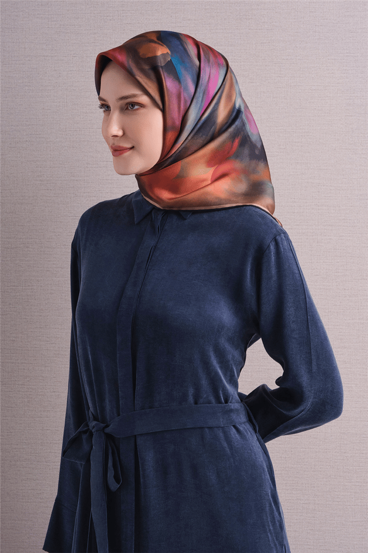 Armine Saf İpek Twill Eşarp 9603D 01 