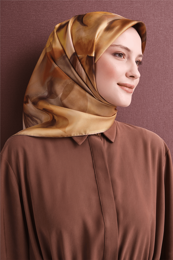 Armine Saf İpek Twill Eşarp 9603D 84 