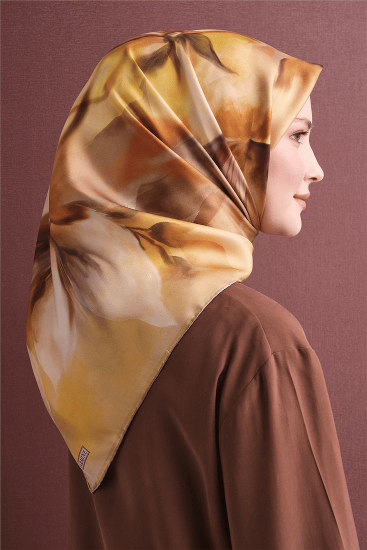 Armine Saf İpek Twill Eşarp 9603D 84 
