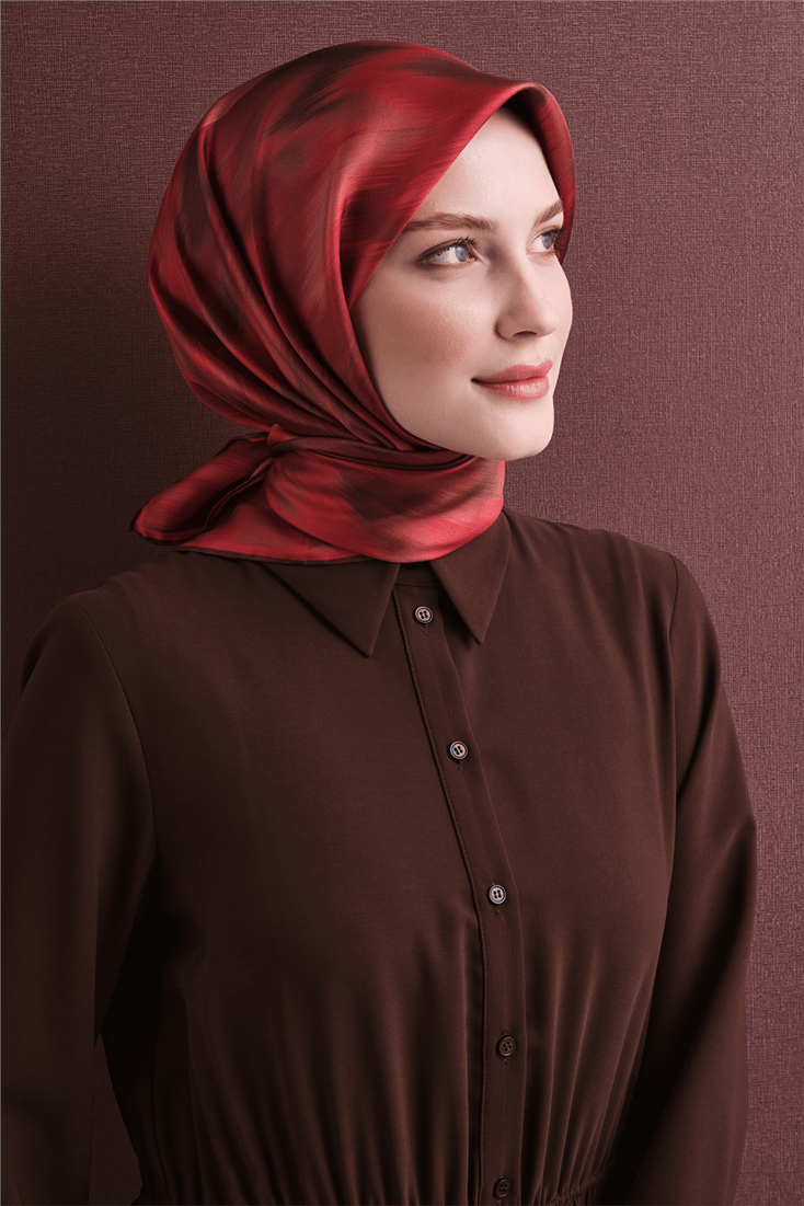 Armine Saf İpek Twill Eşarp 9605D 80 