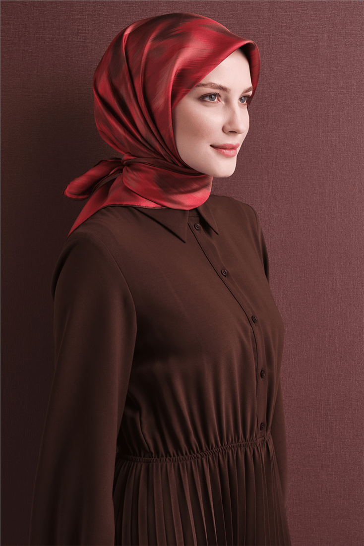 Armine Saf İpek Twill Eşarp 9605D 80 
