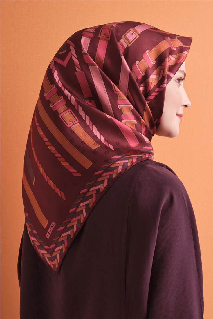 Armine Jakarlı İpek Eşarp 9607D 07 