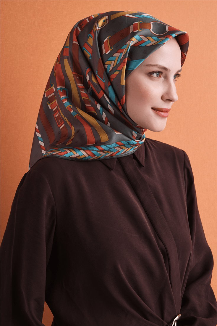 Armine Jakarlı İpek Eşarp 9607D 36 