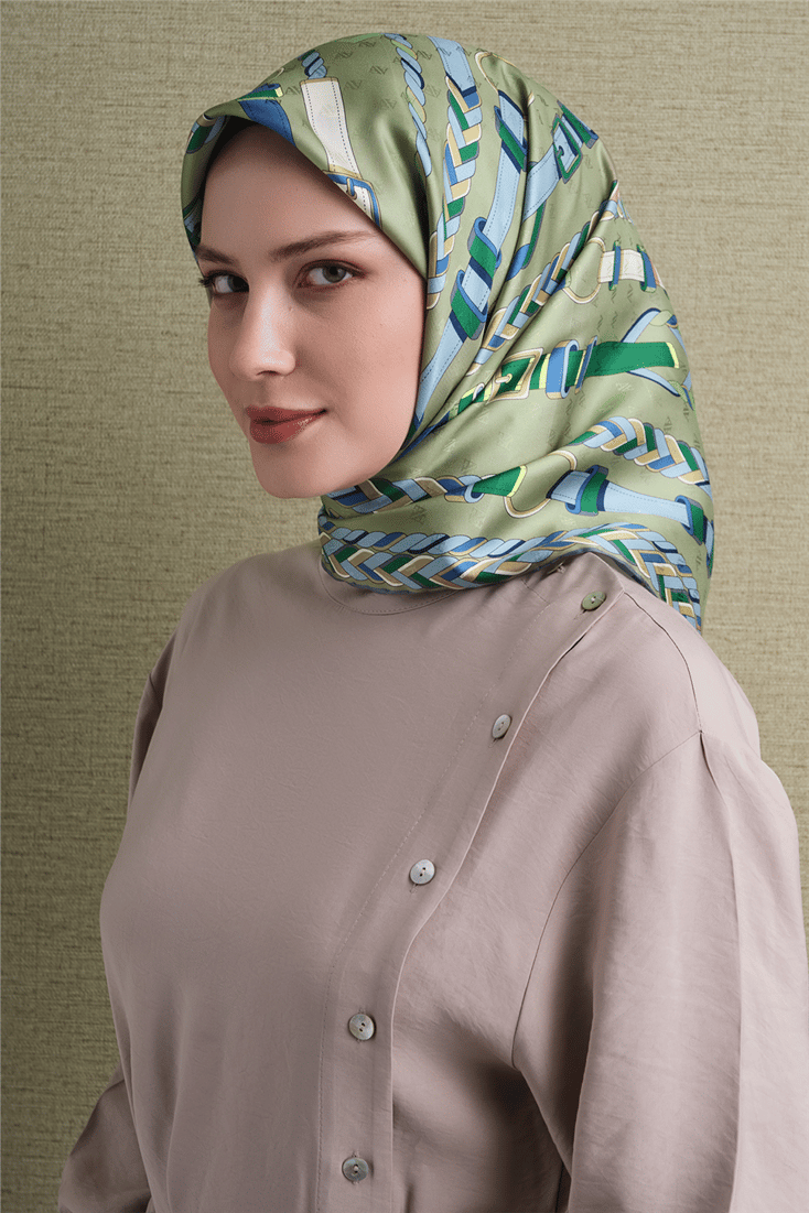 Armine Jakarlı İpek Eşarp 9607D 81 
