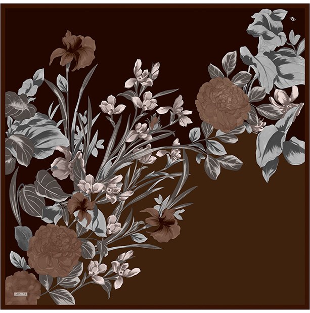 Armine Jakarlı İpek Eşarp 9608D 57 