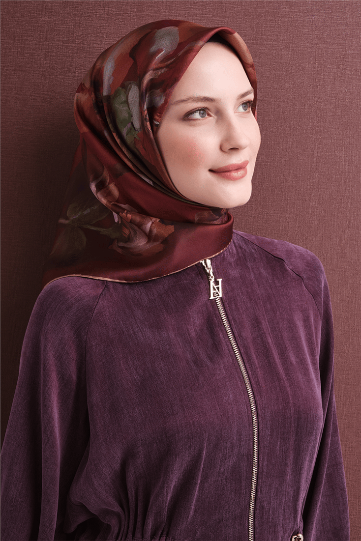 Armine Saf İpek Twill Eşarp 9611D 33 