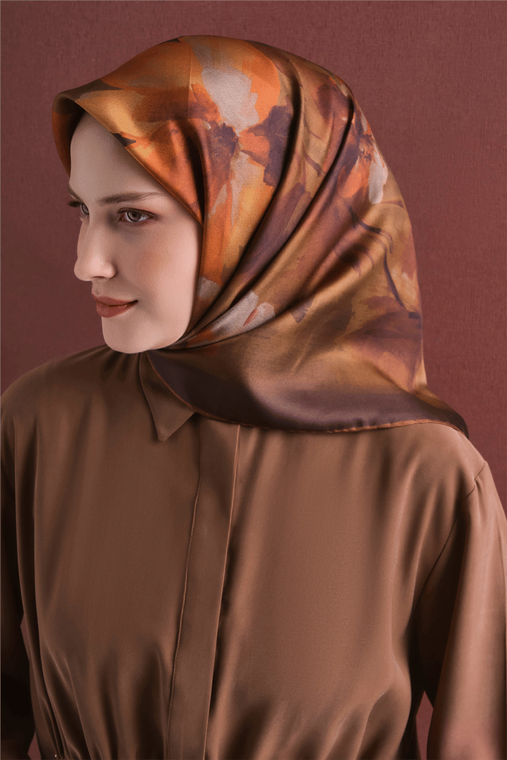 Armine Saf İpek Twill Eşarp 9611D 56 