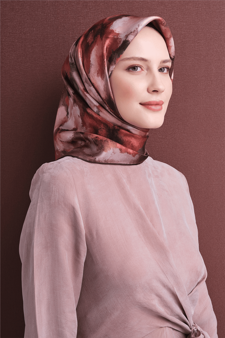 Armine Saf İpek Twill Eşarp 9613D 33 