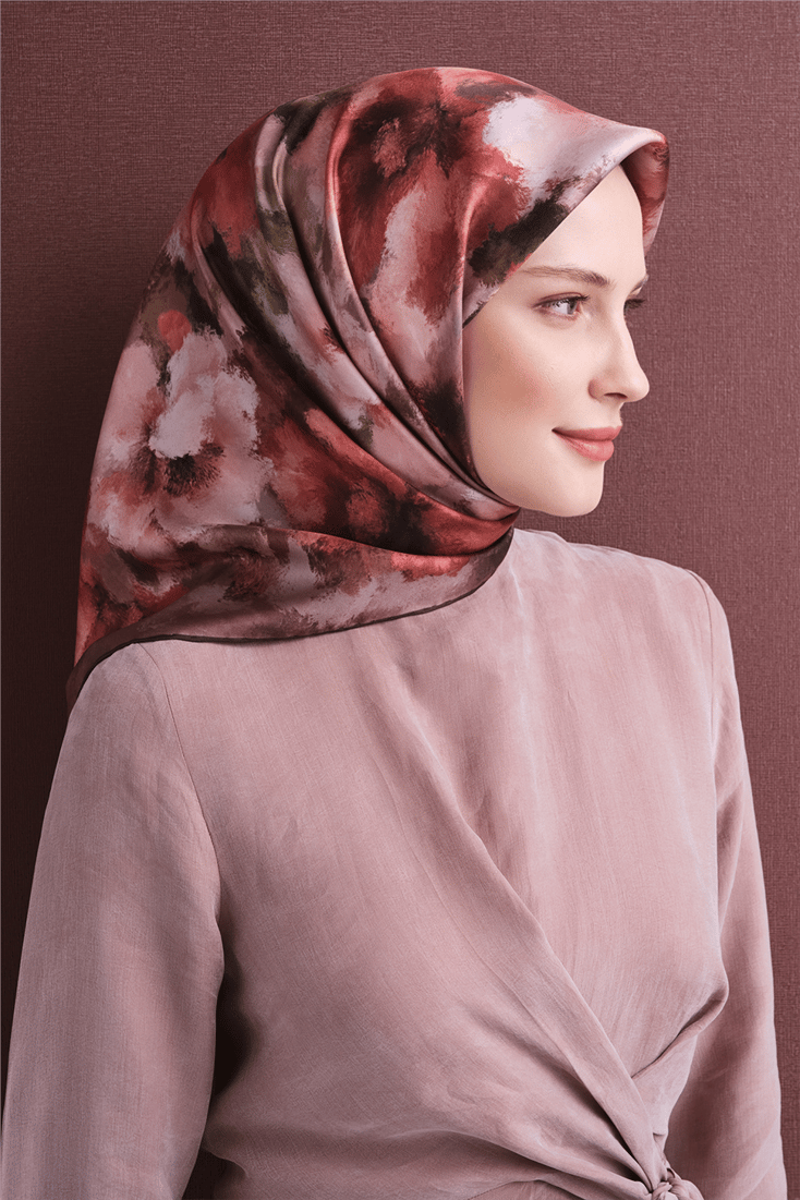 Armine Saf İpek Twill Eşarp 9613D 33 