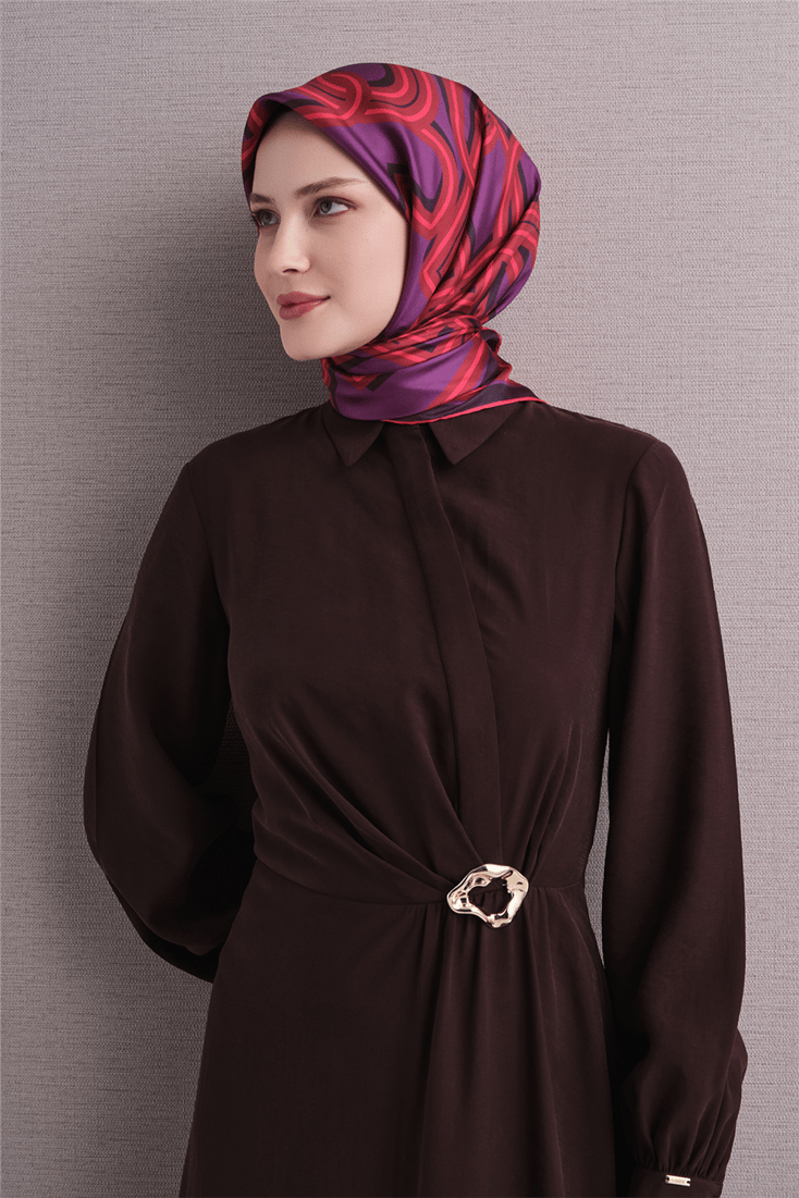 Armine Saf İpek Twill Eşarp 9614D 01 