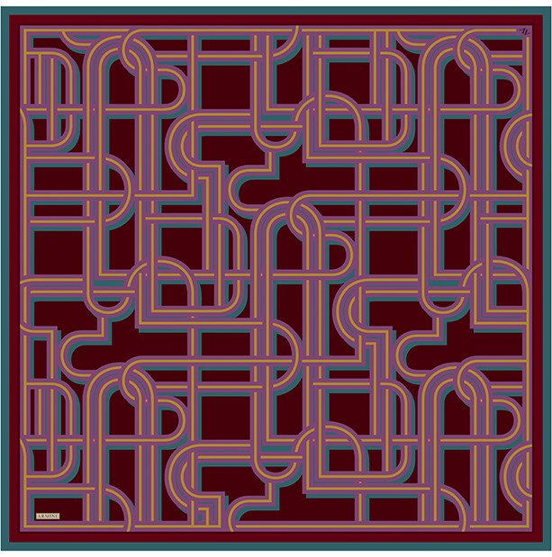 Armine Saf İpek Twill Eşarp 9614D 84 