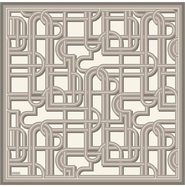 Armine Saf İpek Twill Eşarp 9614D 85 
