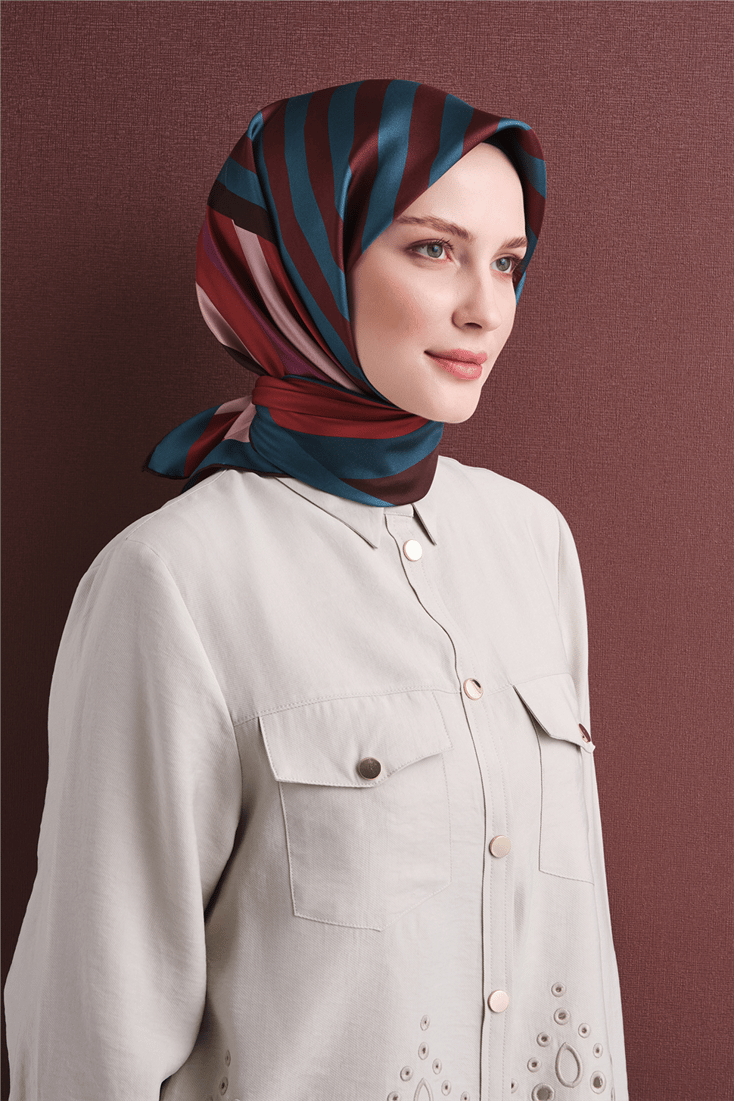 Armine Saf İpek Twill Eşarp 9615D 80 