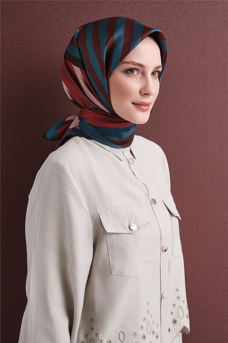 Armine Saf İpek Twill Eşarp 9615D 80 
