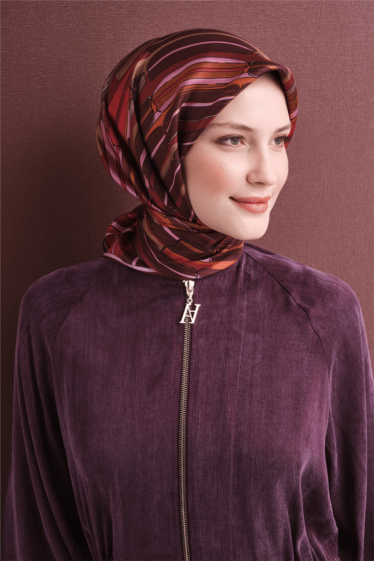 Armine Saf İpek Twill Eşarp 9616D 02 