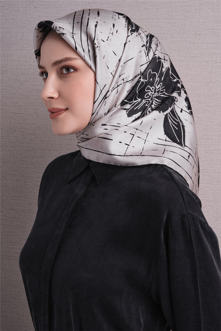Armine Saf İpek Twill Eşarp 9617D 82 