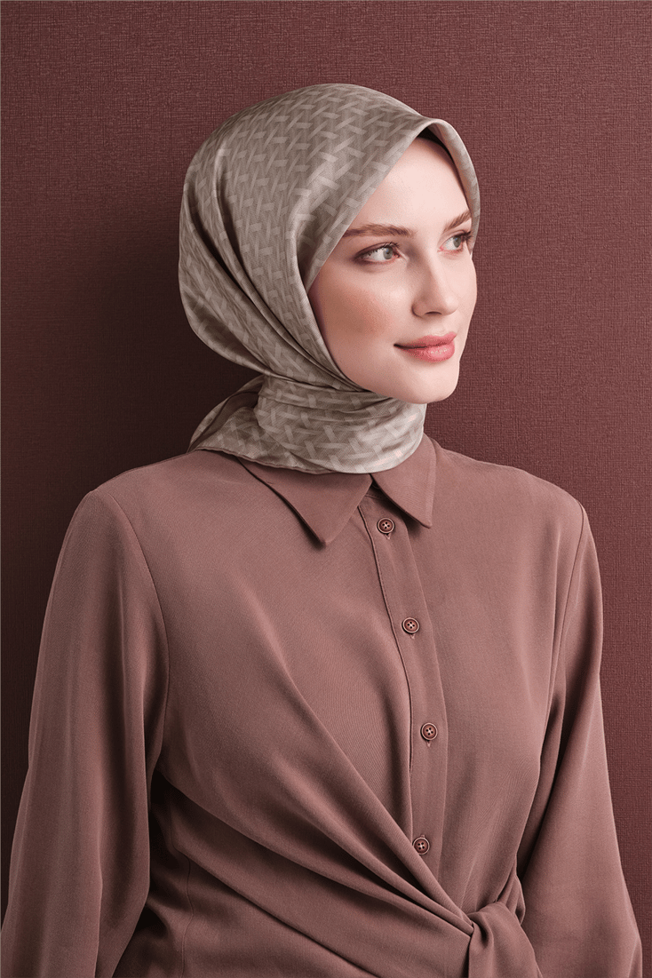 Armine Saf İpek Twill Eşarp 9622D 01 