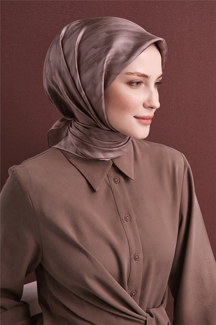Armine Saf İpek Twill Eşarp 9630D 52 
