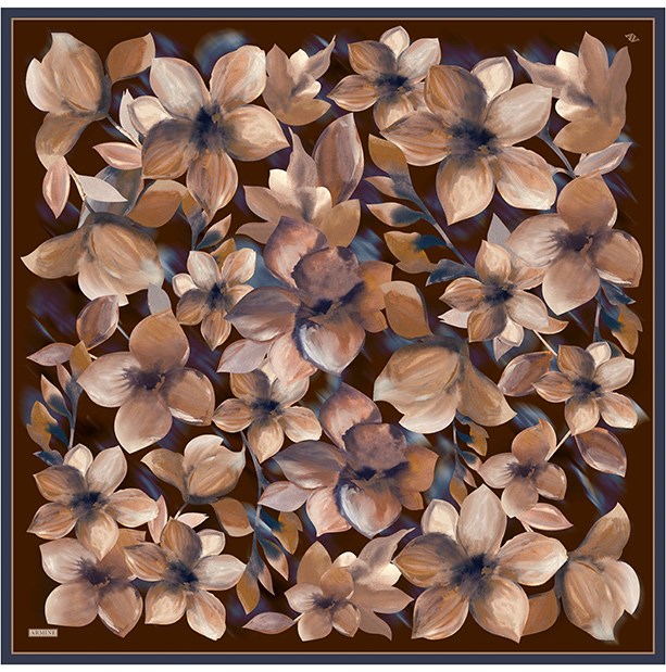 Armine Saf İpek Twill Eşarp 9632D 81 