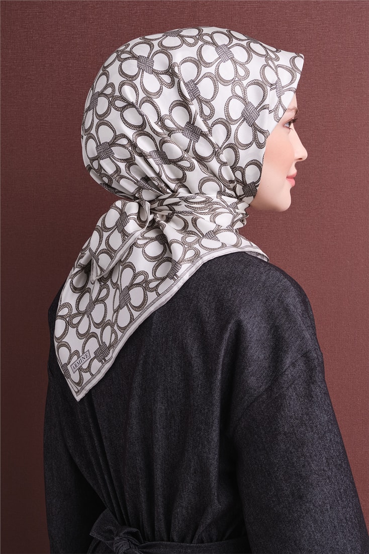 Armine Saf İpek Twill Eşarp 9638D 87 