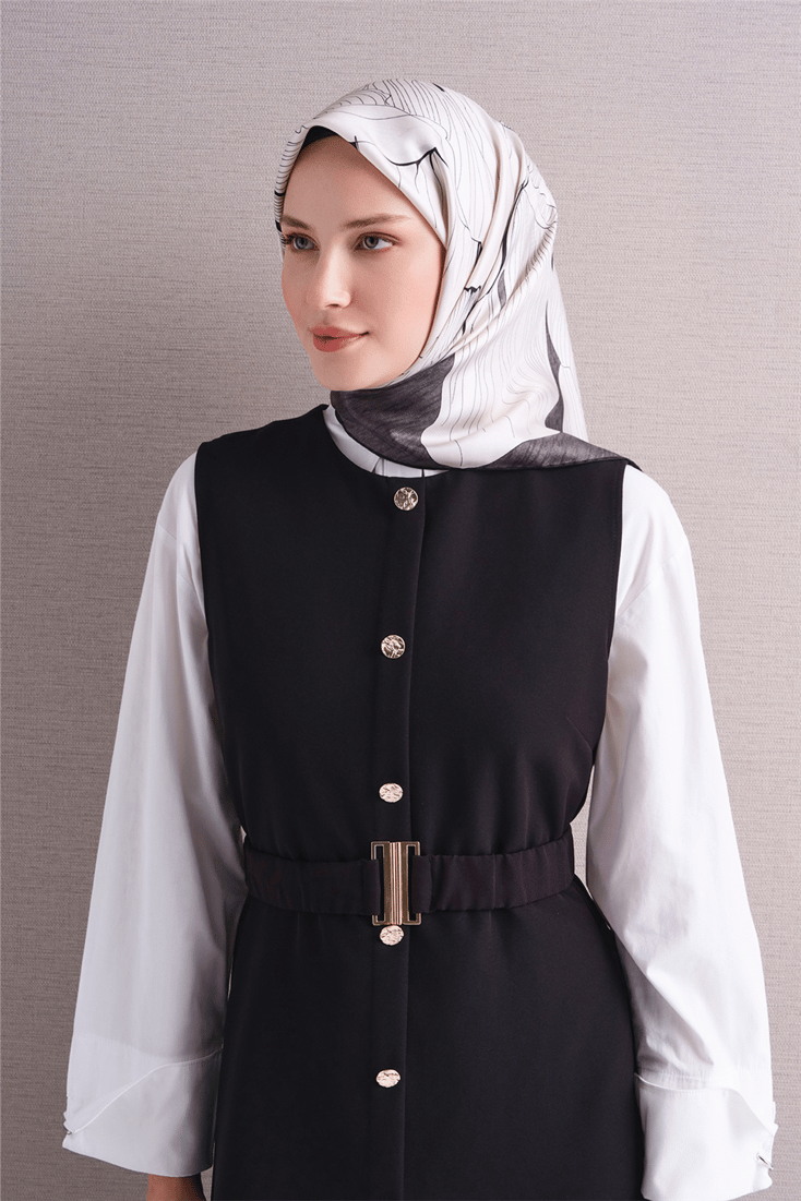 Armine Saf İpek Twill Eşarp 9639D 03 