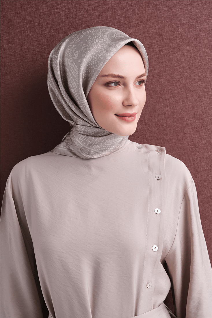 Armine Saf İpek Twill Eşarp 9640D 02 