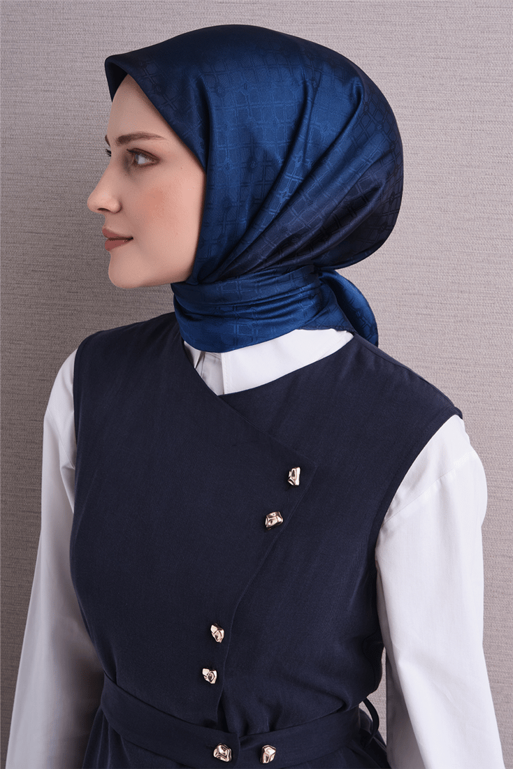 Armine Jakarlı İpek Eşarp 9647D 51 
