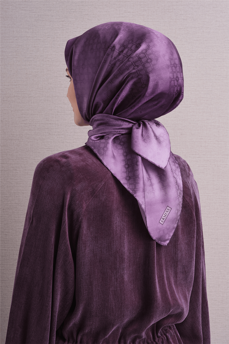 Armine Jakarlı İpek Eşarp 9647D 86 