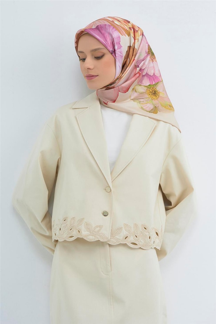 Armine  Saf İpek Twill Eşarp 9503D 01 