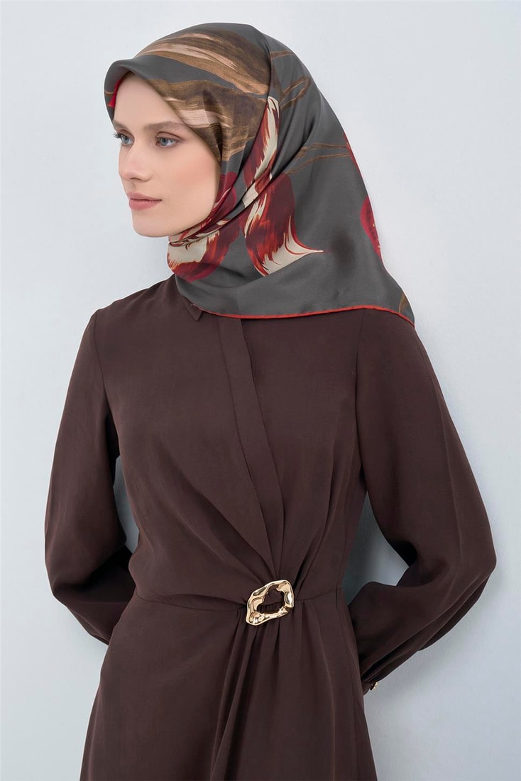 Armine  Saf İpek Twill Eşarp 9506D 85 