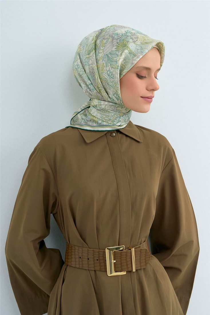 Armine  Saf İpek Twill Eşarp 9508D 85