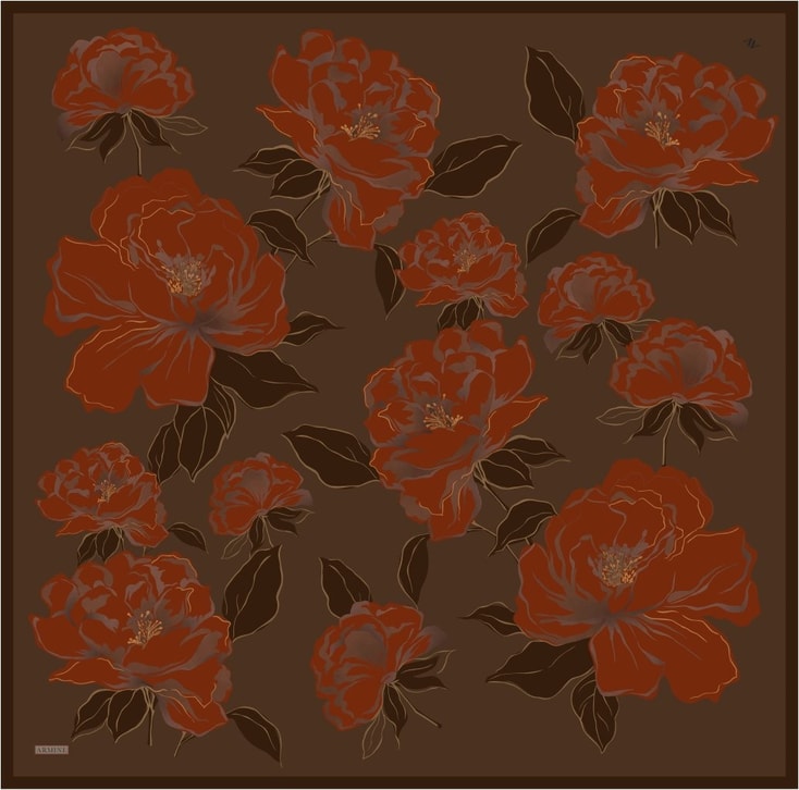 Armine  Saf İpek Sura Eşarp 9509D 57 