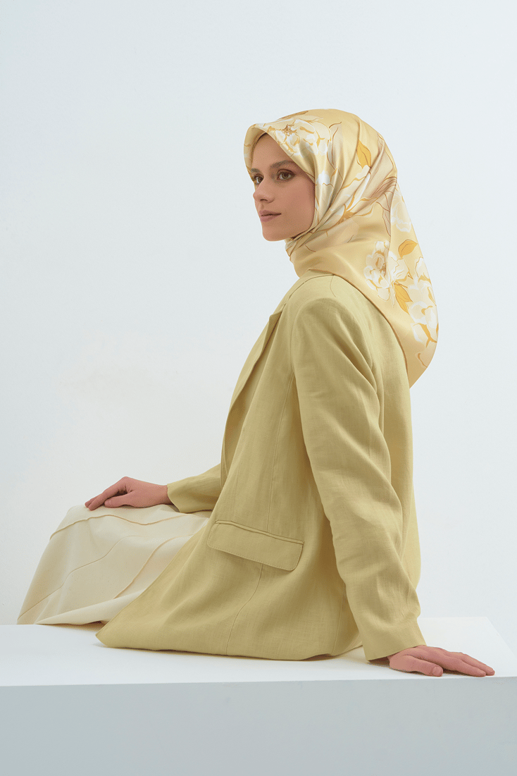 Armine  Saf İpek Twill Eşarp 9509D 07