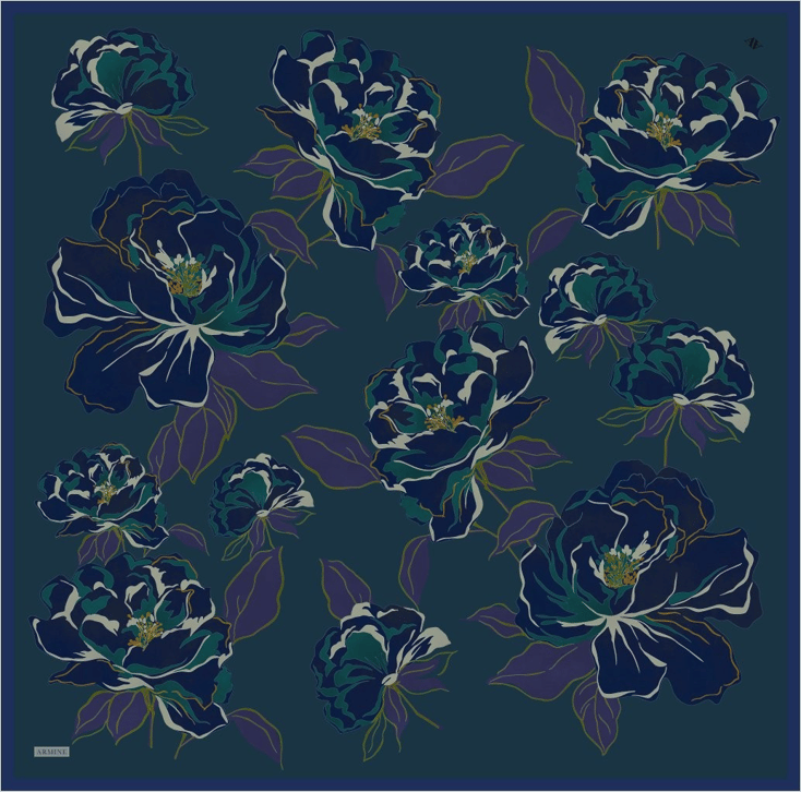 Armine  Saf İpek Twill Eşarp 9509D 50 