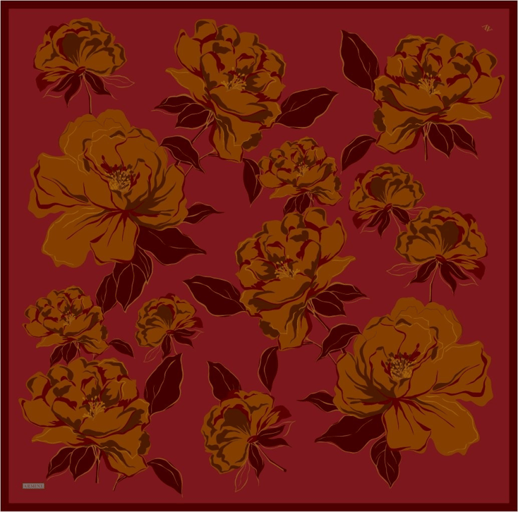 Armine  Saf İpek Twill Eşarp 9509D 61