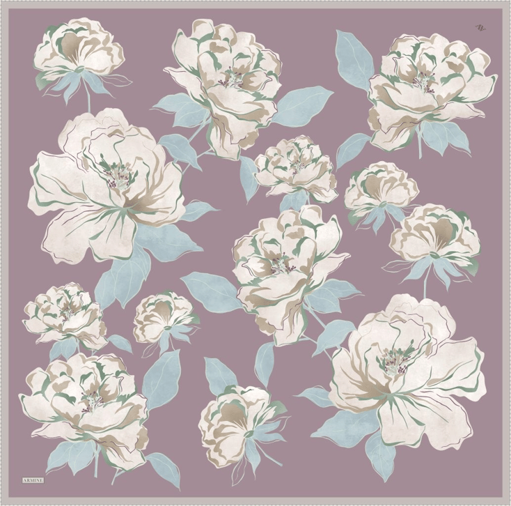 Armine  Saf İpek Twill Eşarp 9509D 82